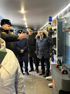 Город трудовой доблести Астрахань посетил поезд-музей «Сила в правде»